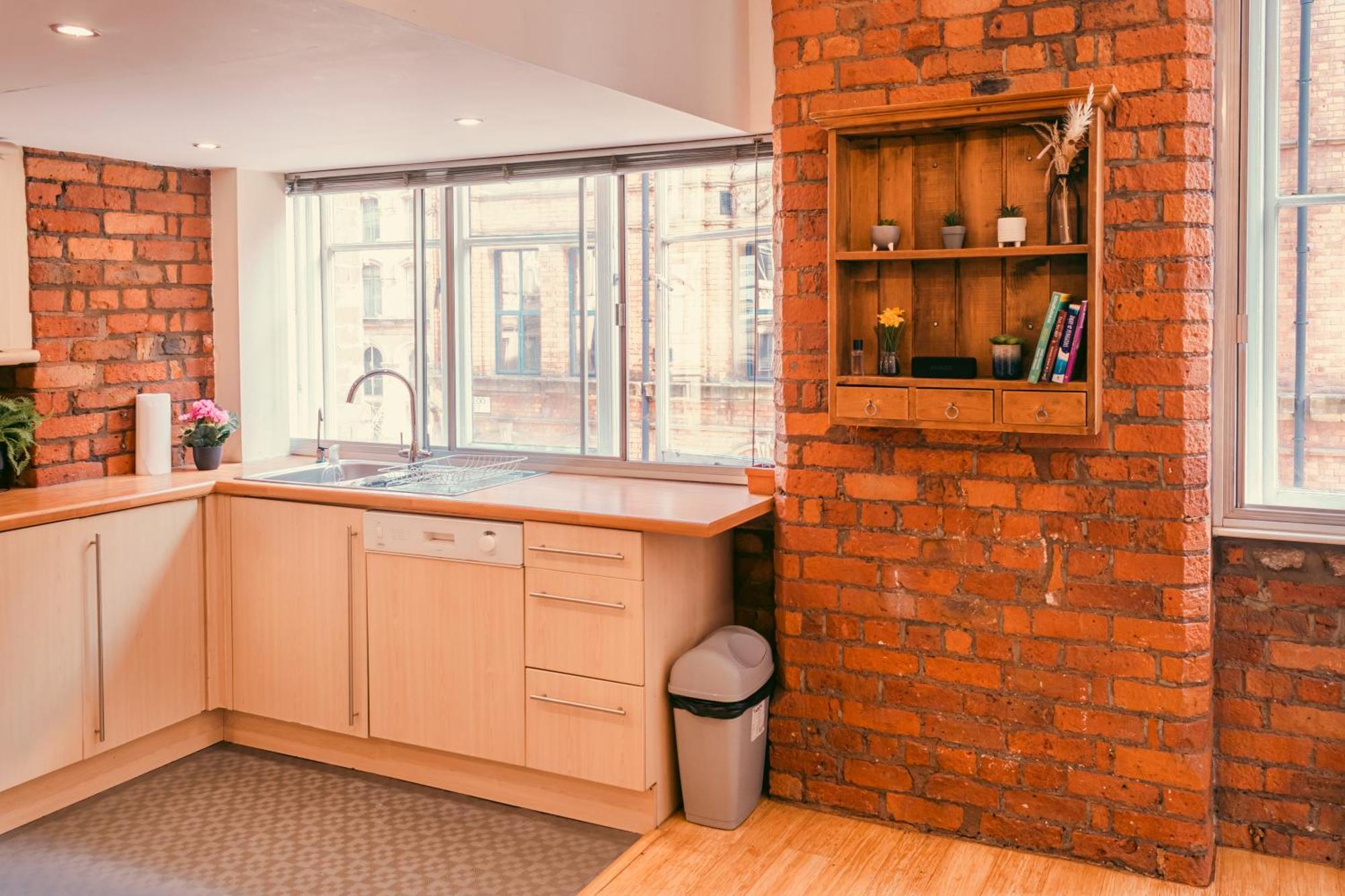 Chic Georgian Flat In Central Manchester Buitenkant foto